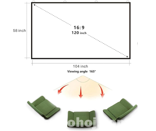 High Quality Projector screen 120 inch